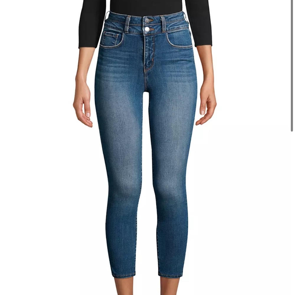 NWT L’AGENCE Peyton High-Rise Skinny Ankle Crop Jeans